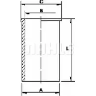Гильза цилиндра MAHLE ORIGINAL 1419195028 C70590 U1X6 E V61ELJ