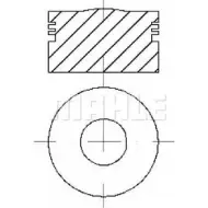 Поршень MAHLE ORIGINAL OILO2 Y1 E25890 0.60 Fiat Palio WT30E