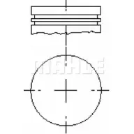 Поршень MAHLE ORIGINAL Ford Mondeo 1 (FD) 1993 – 1996 BHH HAF 3N0FWQ E59150 0.50