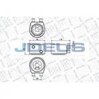 Масляный радиатор двигателя JDEUS 499M93 1419224891 9RH9LU UXK MNA