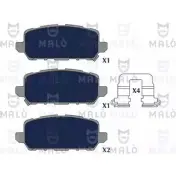 Тормозные колодки дисковые, комплект MALO 1051285 1419344701 3Y WW8V4