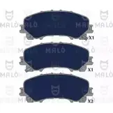 Тормозные колодки дисковые, комплект MALO 1419344719 ZKXMK UG 1051303