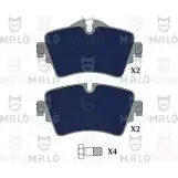 Тормозные колодки дисковые, комплект MALO ISO QIQ 1419344722 1051306