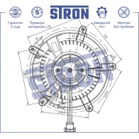 Вентилятор отопителя, моторчик печки BMW (7 IV), ROLLS-ROYCE (PHANTOM VII) STRON 1441223491 STIF074 5P AM3TC - Изображение 5