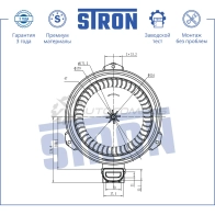 Вентилятор отопителя, моторчик печки FORD (EDGE II, GALAXY III, MONDEO V, S-MAX II) STRON 1441223532 STIF107 Y JLYAG - Изображение 3