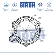Вентилятор отопителя, моторчик печки HYUNDAI (ELANTRA IV, I30 I), KIA (CEED I, SPORTAGE II) STRON STIF116 1441223555 X2GT 4 - Изображение 2