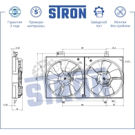 Вентилятор охлаждения двигателя NISSAN (ALMERA CLASSIC I) STRON STEF072 1441223666 KS I3OB
