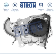 Водяной насос (помпа) DACIA (LOGAN I, LOGAN II, SANDERO I, SANDERO II), RENAULT (CLIO II, KANGOO I, KANGOO II, LOGAN I, LOGAN II, SANDERO I, SANDERO II, SYMBOL II, THALIA II) STRON STP0088 1441223710 0QVYH 2X - Изображение 3