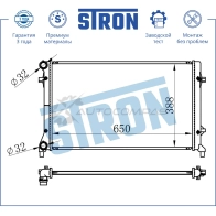 Радиатор двигателя AUDI (A3 II), SEAT (ALTEA I, LEON II, TOLEDO III), SKODA (OCTAVIA I), VOLKSWAGEN (CADDY III, EOS, GOLF PLUS I, GOLF V, GOLF VI, JETTA V, JETTA VI, PASSAT B6, TOLEDO III, TOURAN I)