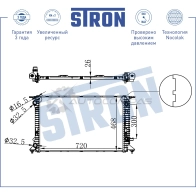 Радиатор двигателя AUDI (A4 ALLROAD, A4 IV, A5, S5 I, A6 IV, A7 I, Q3 I, Q5 I), PORSCHE (MACAN I) STRON 1441223783 VPJ3 L STR0255 - Изображение 3