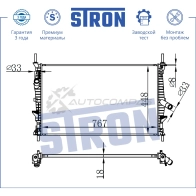Радиатор двигателя FORD (TOURNEO CUSTOM I, TRANSIT) STRON 1441223860 UADK U STR0012 - Изображение 3