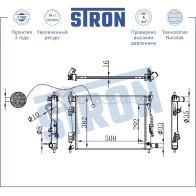 Радиатор двигателя HYUNDAI (ACCENT IV, I10 II, I20 I, SOLARIS I), KIA (RIO III) STRON STR0302 8B9S WM 1441223902 - Изображение 3