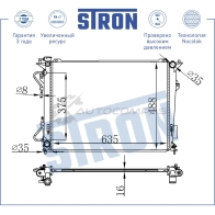 Радиатор двигателя HYUNDAI (AZERA I, GRANDEUR IV, SONATA V, SONATA VI), KIA (LOTZE, MAGENTIS II) STRON STR0455 3QIAG 1 1441223904 - Изображение 3