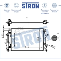 Радиатор двигателя HYUNDAI (ELANTRA VI), KIA (CEED III) STRON STR0436 JK DMQSN 1441223923 - Изображение 3
