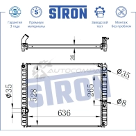 Радиатор двигателя INFINITI (EX I, FX II, QX70) STRON 1441223964 STR0056 G 2QC8 - Изображение 3