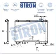 Радиатор двигателя LEXUS (RX I) STRON STR0139 C9H2H D 1441224013 - Изображение 3