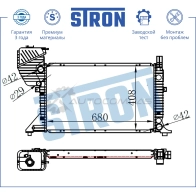 Радиатор двигателя MERCEDES (SPRINTER, SPRINTER CLASSIC I) STRON STR0528 3EPX X 1441224067 - Изображение 3