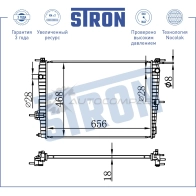 Радиатор двигателя RENAULT (FLUENCE I, MEGANE III, MODUS I, SCENIC III) STRON P 1OJ2 1441224142 STR0205 - Изображение 3