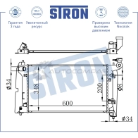 Радиатор двигателя TOYOTA (COROLLA ALTIS, COROLLA IX, COROLLA VERSO I) STRON 1441224215 VI ZUVEK STR0148 - Изображение 3