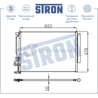 Радиатор кондиционера CHEVROLET (CAPTIVA I), OPEL (ANTARA I) STRON 1441224304 STC0078 K MNQ0M - Изображение 3