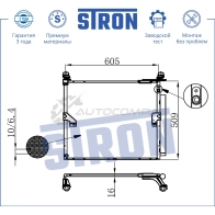 Радиатор кондиционера TOYOTA (LAND CRUISER PRADO) STRON 1441224446 FC OYPL2 STC0012 - Изображение 3