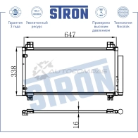 Радиатор кондиционера TOYOTA (VIOS III, YARIS) STRON XKM1 0U STC0164 1441224452 - Изображение 4