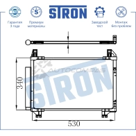 Радиатор кондиционера TOYOTA (VITZ II, YARIS II) STRON 1441224454 STC0107 9LV M3R - Изображение 3