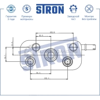 Радиатор масляный BMW (3 IV, X3 I, Z4 I) STRON OT0K KTI 1441224466 STA0047 - Изображение 4