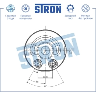 Радиатор масляный NISSAN (ALMERA II, ALMERA TINO, NAVARA II, NP300, PRIMERA III, X-TRAIL) STRON DM6Q4Q 7 1441224470 STA0023 - Изображение 4