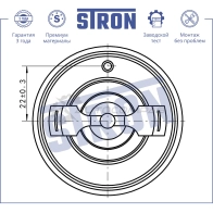 Термостат LEXUS (ES II, ES V, IS II, LS 400 II, RX II, RX III), NISSAN (ALMERA I, PATROL V, PRIMERA II, SUNNY Y10), TOYOTA (ALPHARD I, AURIS I, AVENSIS II, CAMRY II, CAMRY III, CAMRY IV, CAMRY VI, CARINA E, CEL... STRON 1441224525 N 3ZH6H STT0001 - Изображение 5