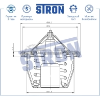 Термостат SUBARU (FORESTER II, FORESTER III, IMPREZA II, IMPREZA III, LEGACY IV, LEGACY V, OUTBACK III, OUTBACK IV, TRIBECA I) STRON STT0046 1441224526 Z2WP EX8 - Изображение 4