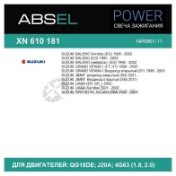 Свеча зажигания ABSEL 6 7MUA XN6101814 1441304155 - Изображение 8
