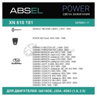 Свеча зажигания ABSEL 1441304156 V COJL XN610181 - Изображение 7