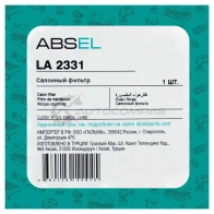Фильтр салонный ABSEL P61S 0MB LA2331 1441306237 - Изображение 5