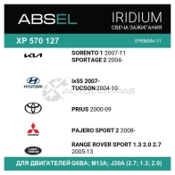 Свеча зажигания ABSEL 1441307545 UMPHB H XP570127 - Изображение 3
