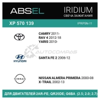 Свеча зажигания ABSEL 3YD 2XUE XP570139 1441307547 - Изображение 3
