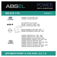 Свеча зажигания ABSEL DF0 X3 1441307549 XN610174 - Изображение 4