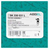 Тяга рулевая с наконечником ABSEL 1441309427 SK330031L 1BST IJF - Изображение 5