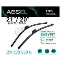 Щетка стеклоочистителя бескаркасная, комплект ABSEL XM PTW ZA530500U 1441309697
