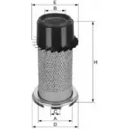 Воздушный фильтр UNIFLUX FILTERS 1419644935 XA1021 6K6 WTE8 J2PUW1D