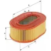 Воздушный фильтр UNIFLUX FILTERS 1419645499 FVGPO XA1952 8EQ EP3