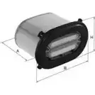 Воздушный фильтр UNIFLUX FILTERS 1419645695 T6LQF HC U3H9FD XA3114