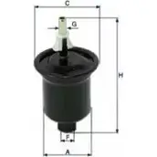 Топливный фильтр UNIFLUX FILTERS XB241 QVKVMQ DKJ UC5C Mitsubishi