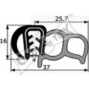 Уплотнитель двери CAUTEX 011018 M CK4J 1419808372 RHP9U4F