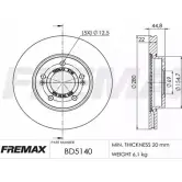 Тормозной диск FREMAX BD-5140 1419856406 Z1 U07H N6MB5U