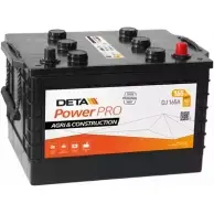 Аккумулятор 165 ач обратная 850 а 12 в 354x241x285 DETA 1419938815 DJ165A 3661024026550 N DMVX
