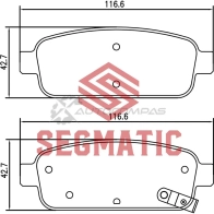 Тормозные колодки дисковые задние chevrolet cruze 1 6 2009- chevrolet cruze 1 6 2012- opel astra 1 6 2010-