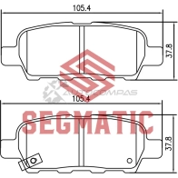 Тормозные колодки дисковые задние nissan x-trail 2 0 2007-2013 nissan tiida 1 6 2007-2012 nissan juke 1 6 2010