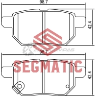 Тормозные колодки дисковые задние toyota corolla 1 6 2007- toyota corolla 1 6 2007-2012 toyota auris 1 6 2007-2012