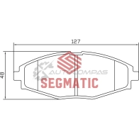 Тормозные колодки дисковые передние daewoo matiz 0 8 1998- daewoo matiz 1 0 2003- chevrolet spark 0 8 2005- SEGMATIC SGBP2617 2UH 1I 1441281309